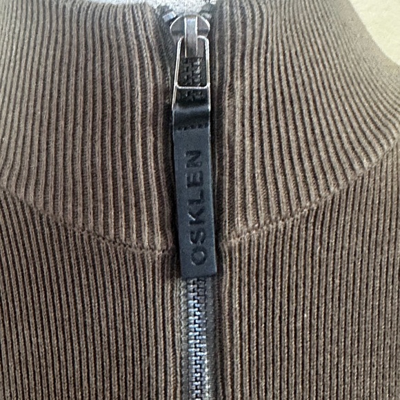 Osklen Men’s Olive Green Knit Sweater With Full Zipper Size Small New With Tags! - Picture 9 of 12